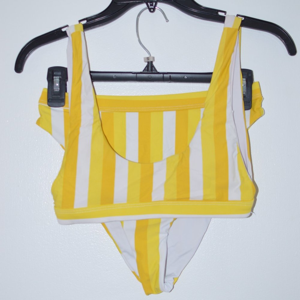 NWOT Dippin' Daisys Yellow Striped Bikini